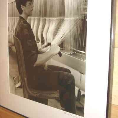 Maxine Martz "drawing in" at the Knox Mill