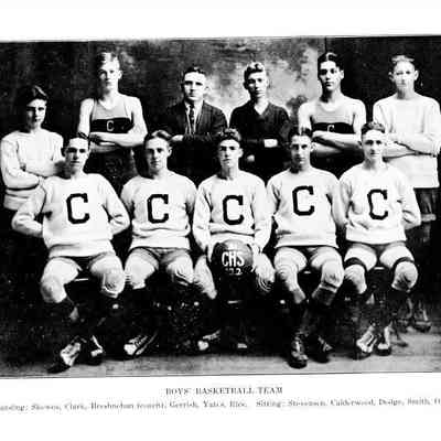 CHS Class of 1922 Boys Basketball Team: Origformat: Book; Resolution: 100 dpi