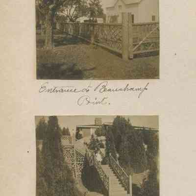 "Entrance to Beauchamp Point."; "The Club House."