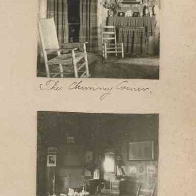 "The Chimney Corner."; "The sitting room 'Corner'."