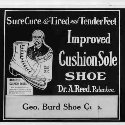 Advertisement for the George Burd Shoe Company: Origformat: Print-Photographic
