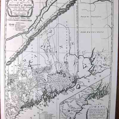 A MAP OF THE DISTRICT OF MAINE