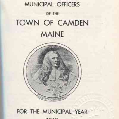 Town of Camden Annual Report, 1963 - 1972