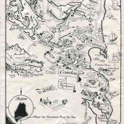 1947 Chamber of Commerce brochure and maps: Resolution: 200 dpi