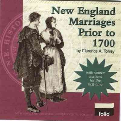 New England Marriages Prior to 1700