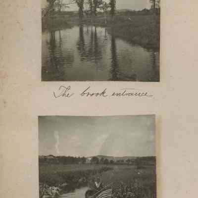 "The brook entrance"; "Half way up."