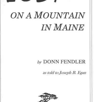 Lost on a Mountain in Maine