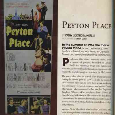 Peyton Place article from Sept 2014 Maine Seniors magazine