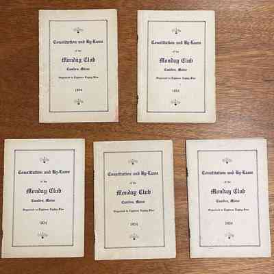 Constitution and By-Laws of the Monday Club