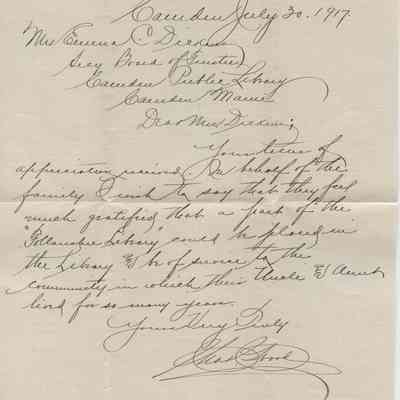 Letter to Emma C. Dickens