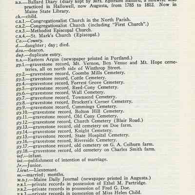 Vital Records of Augusta, Maine to the year 1892.