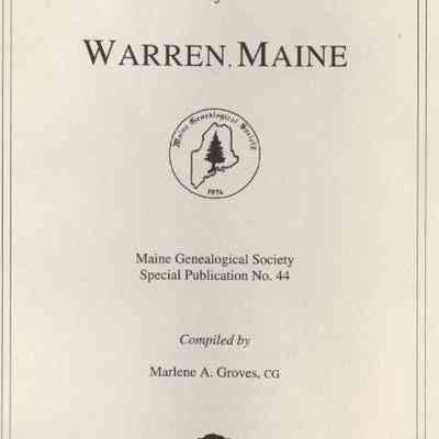 Vital Records of Warren, Maine