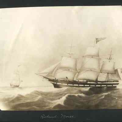 Ship "Richard Morse" built in Bath, Maine: Origformat: Book; Resolution: 96