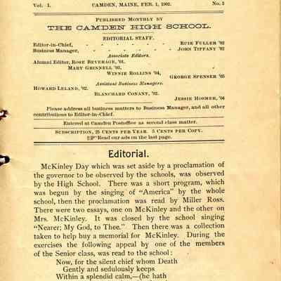 The Megunticook February 1902: Origformat: Book