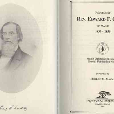 Records of Rev. Edward F. Cutter of Maine 1833-1856