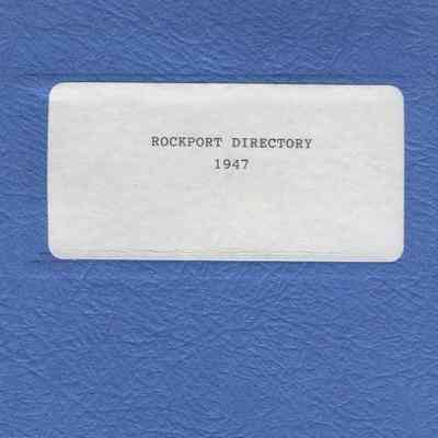 Manning's Rockport Alphabetical Directory, 1947