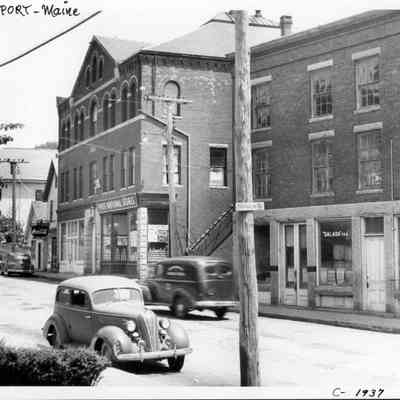 Central Street in Rockport circa 1937