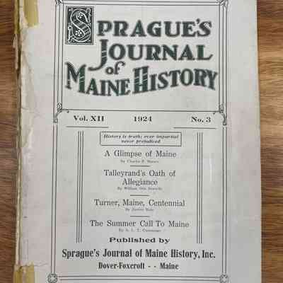 Sprague's Journal of Maine History