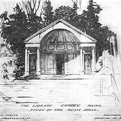 The Library Camden Maine - Study of the Music Shell
