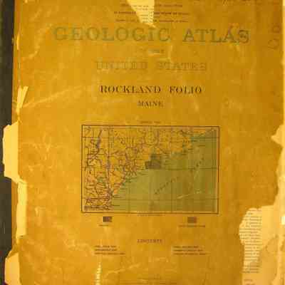 ROCKLAND, MAINE FOLIO, GEOLOGIC ATLAS OF THE UNITED STATES, 1908.