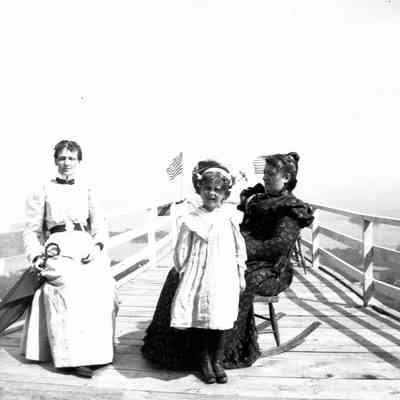 Minnie and Emma Babb with Margaret, 1898