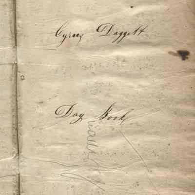 ledger of blacksmith Cyrus Daggett 1846-1852: Origformat: Book; Resolution: 150