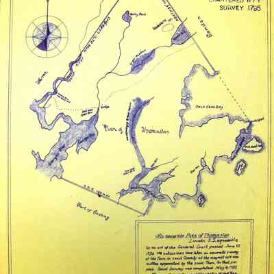 AN ACCURATE PLAN OF THOMASTON, LINCOLN SS