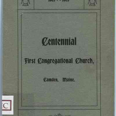 Services in Celebration of the 100th Anniversary of the 1st Congregational Church