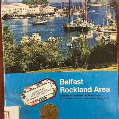 Belfast Rockland Area Telephone Directory