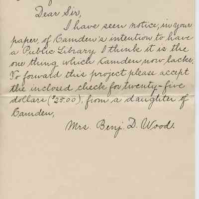 Letter to the Editor of the Camden Herald