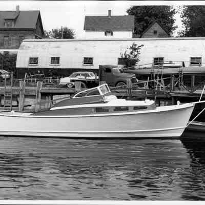 Motorboat "Sabina" docked at Wayfarer