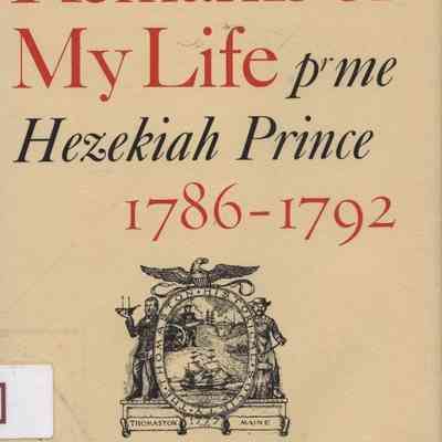 Remarks of My Life Hezekiah Prince 1786-1792