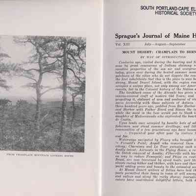 Sprague's Journal of Maine History