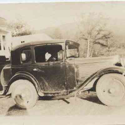 "Herbert and his bantam Austin"