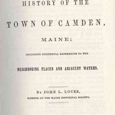 Sketches of the History of the Town of Camden, Maine