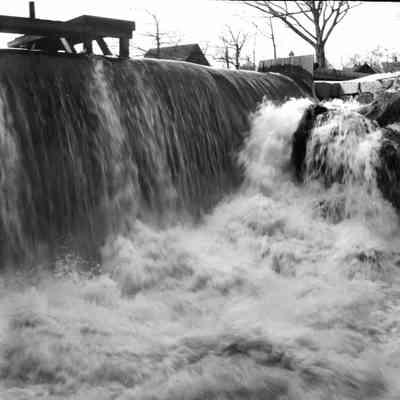 Falls above Knox Woolen Mill after heavy rain of March 1, 1900