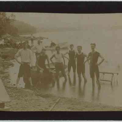 Swimming circa 1890: Origsize: 8.5" x 5.5"; Origformat: Print-Photographic