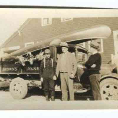 Brown's Market delivery truck: Origformat: Print-Photographic; Resolution: 150