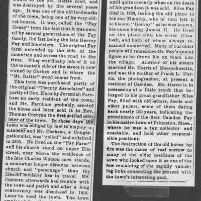 History of the Fay House: Origformat: Print-Photographic