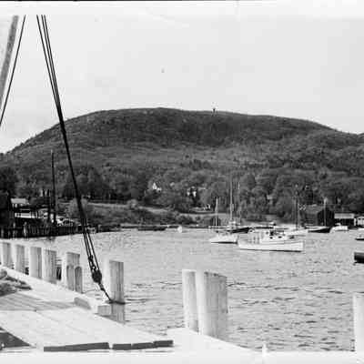 Camden's inner harbor and Mt. Battie