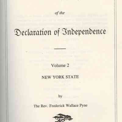 Descendants of the Signers of the Declaration of Independence Vol II New York State