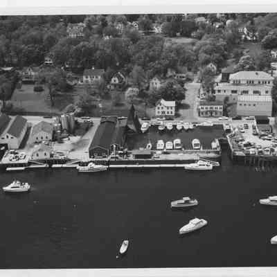 Camden harbor and Lok Marina circa 1954