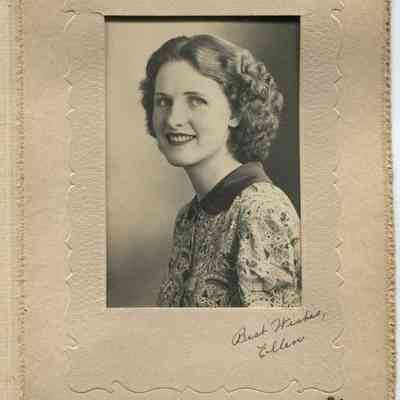 Photo tentatively identified as Ellen Rankin, CHS Class of 1939: Resolution: 400 dpi