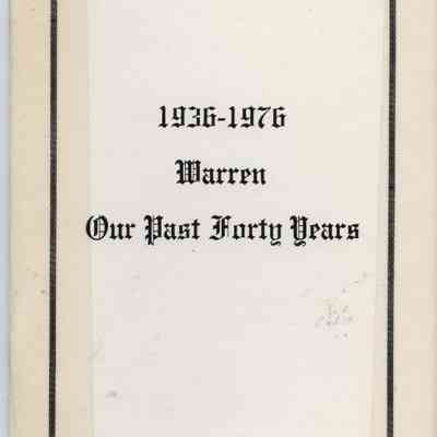 Warren: Our Past Forty Years, 1936-1976