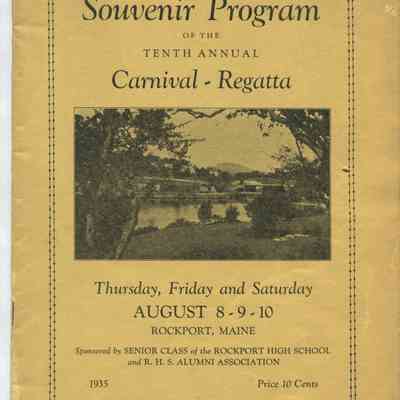 Rockport High School program 1935