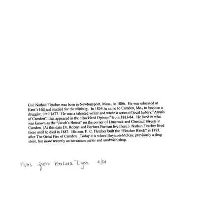 Annals of the Town of Camden, Maine