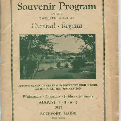 Rockport High School carnival program 1937