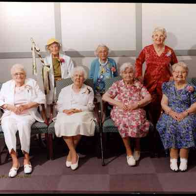 Gladys Fernald Young with friends circa 2006