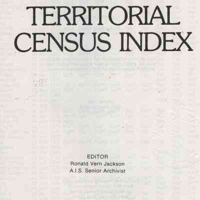 Maine 1800 Territorial Census Index