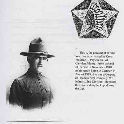 World War I Experiences of Corp. Maurice e. Payson, Sr., Hqrs. Co., 9th Inf., Second Division. Vol. 2